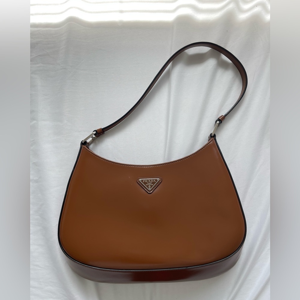 Prada Cleo brushed leather shoulder bag